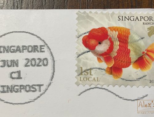 Postage stamp on an envelop